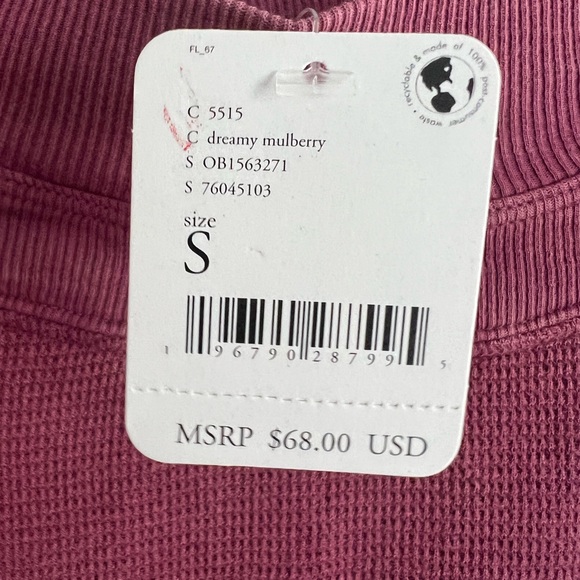 🆕FREE PEOPLE Dreamy Mulberry Fun Times Turtleneck - Picture 14 of 15